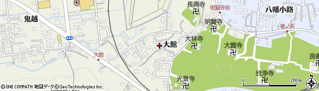 福島県いわき市好間町下好間大館周辺の地図