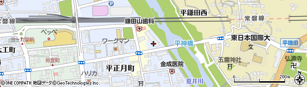 福島県いわき市平（上川原）周辺の地図