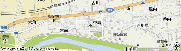 福島県いわき市平塩（中島）周辺の地図