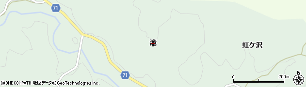 福島県鮫川村（東白川郡）赤坂西野（滝）周辺の地図