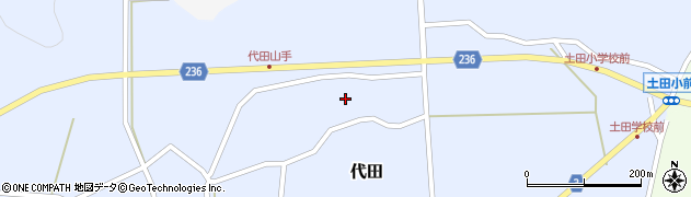 石川県志賀町（羽咋郡）代田（ワ）周辺の地図