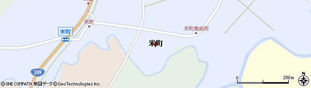 石川県志賀町（羽咋郡）米町周辺の地図