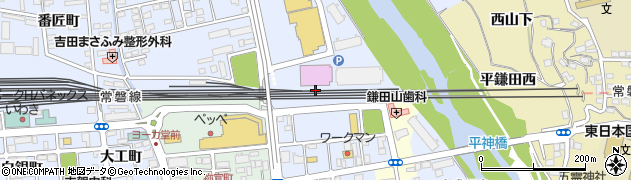 福島県いわき市平（祢宜町）周辺の地図