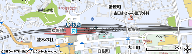 福島県いわき市平（白銀町）周辺の地図