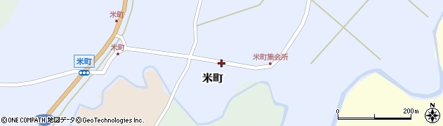 石川県羽咋郡志賀町米町ヲ周辺の地図