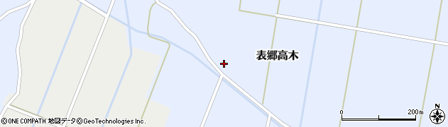 福島県白河市表郷高木（西谷地）周辺の地図