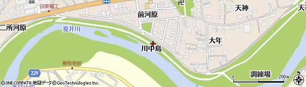 福島県いわき市平中神谷（川中島）周辺の地図