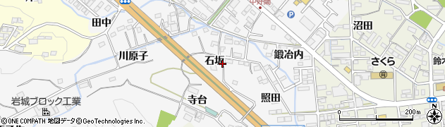 福島県いわき市好間町中好間（石坂）周辺の地図