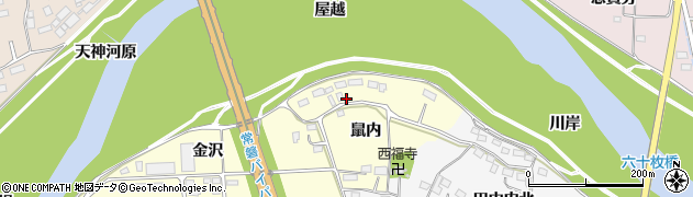 福島県いわき市平山崎（鼠内）周辺の地図