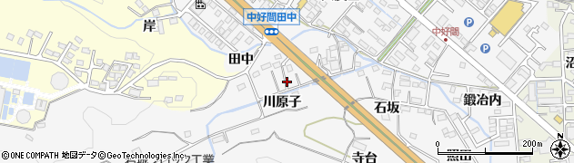 福島県いわき市好間町中好間川原子周辺の地図
