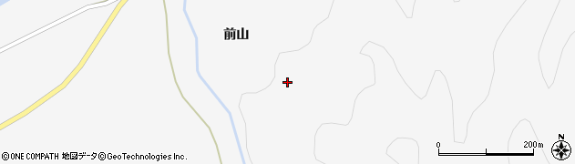 福島県白河市表郷中野前山周辺の地図
