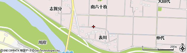 福島県いわき市平下神谷表川周辺の地図