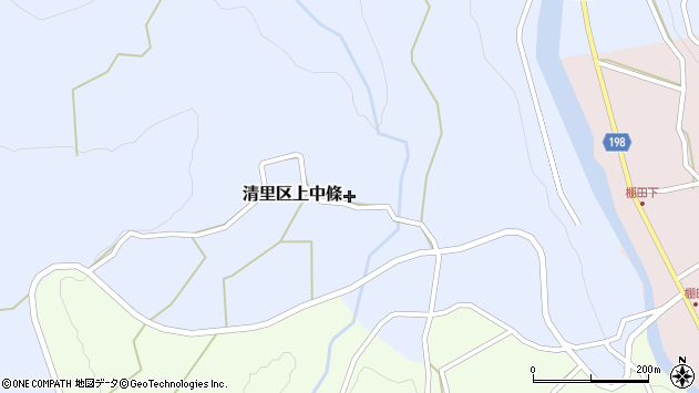〒943-0534 新潟県上越市清里区上中条の地図