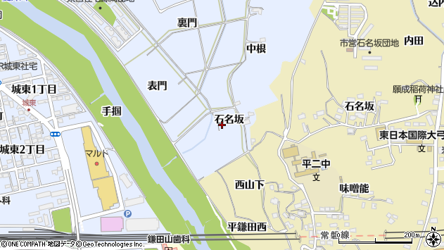 〒970-8027 福島県いわき市平鯨岡の地図