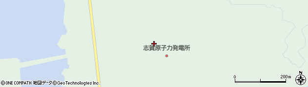 北陸電力株式会社　志賀原子力発電所周辺の地図