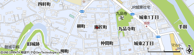 福島県いわき市平（鷹匠町）周辺の地図