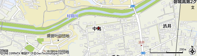 福島県いわき市好間町下好間（中島）周辺の地図