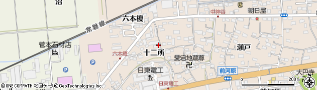 福島県いわき市平中神谷（十二所）周辺の地図