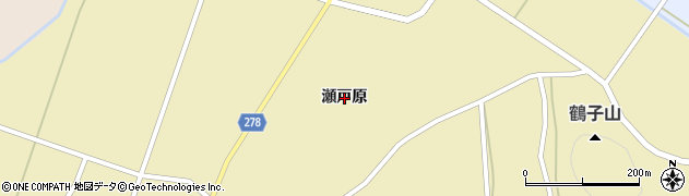 福島県白河市表郷金山（瀬戸原）周辺の地図