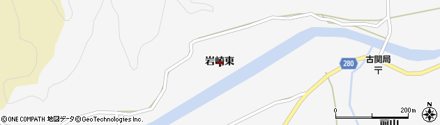 福島県白河市表郷中野岩崎東周辺の地図