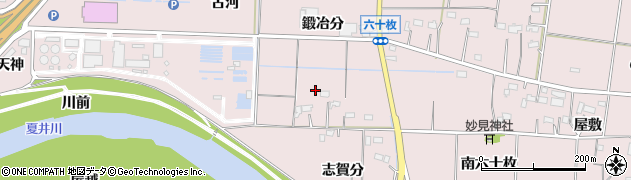 福島県いわき市平下神谷（鍛冶分）周辺の地図