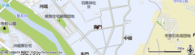 福島県いわき市平鯨岡（裏門）周辺の地図