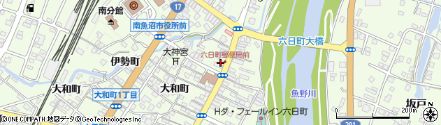 新潟県南魚沼市仲町周辺の地図