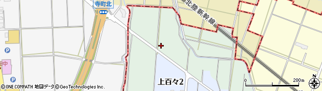新潟県妙高市上百々周辺の地図