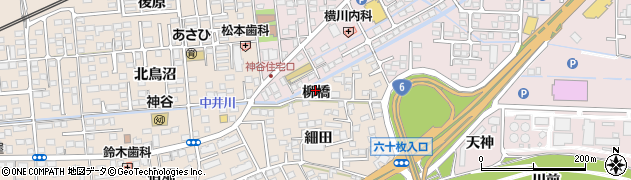 福島県いわき市平中神谷（柳橋）周辺の地図