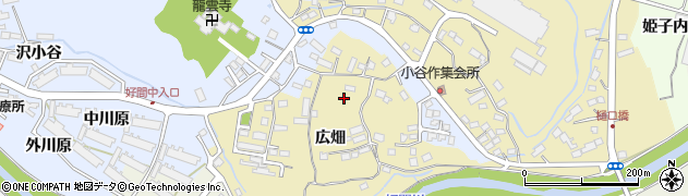 福島県いわき市好間町小谷作広畑周辺の地図