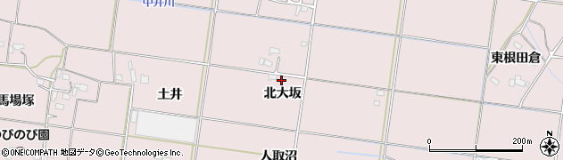 福島県いわき市平下神谷（北大坂）周辺の地図