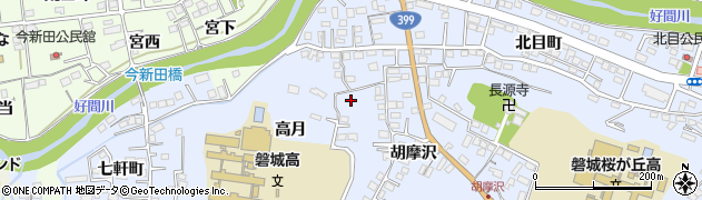 福島県いわき市平（高月）周辺の地図