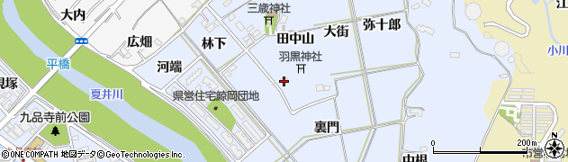 福島県いわき市平鯨岡周辺の地図