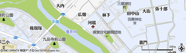 福島県いわき市平鯨岡（河端）周辺の地図