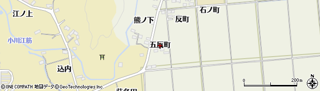 福島県いわき市平上神谷（五反町）周辺の地図