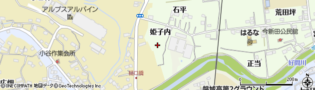福島県いわき市好間町今新田（姫子内）周辺の地図