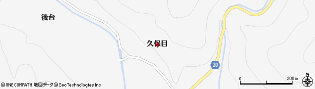 福島県いわき市遠野町入遠野久保目周辺の地図