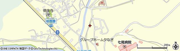 石川県七尾市松百町周辺の地図