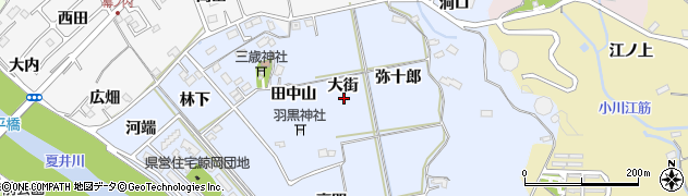福島県いわき市平鯨岡大街周辺の地図