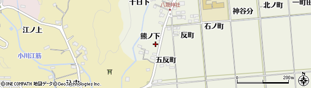 福島県いわき市平上神谷熊ノ下17周辺の地図