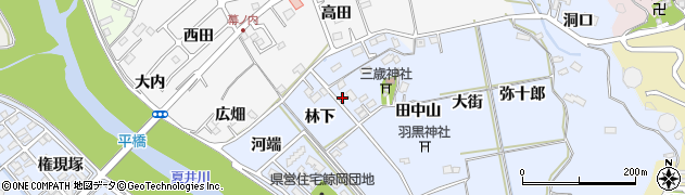 福島県いわき市平鯨岡林下11周辺の地図