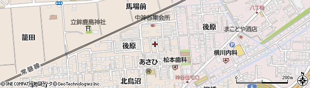 福島県いわき市平中神谷後原周辺の地図