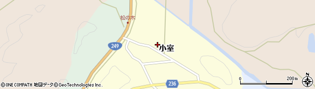 石川県志賀町（羽咋郡）小室（コ）周辺の地図