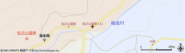 松之山温泉入口周辺の地図