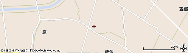 福島県白河市表郷番沢成金周辺の地図