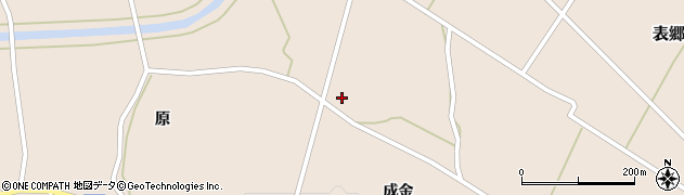 福島県白河市表郷番沢（成金）周辺の地図