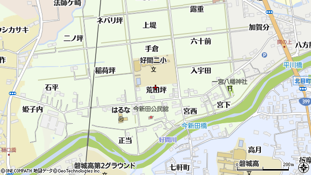 〒970-1142 福島県いわき市好間町今新田の地図