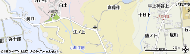 福島県いわき市平鎌田江ノ上33周辺の地図