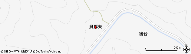 福島県いわき市遠野町入遠野（貝那夫）周辺の地図