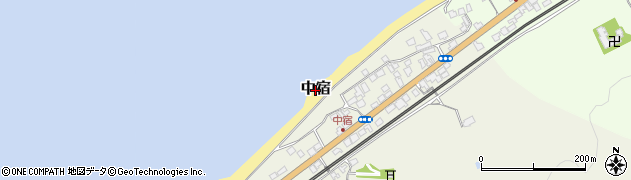 新潟県糸魚川市中宿周辺の地図